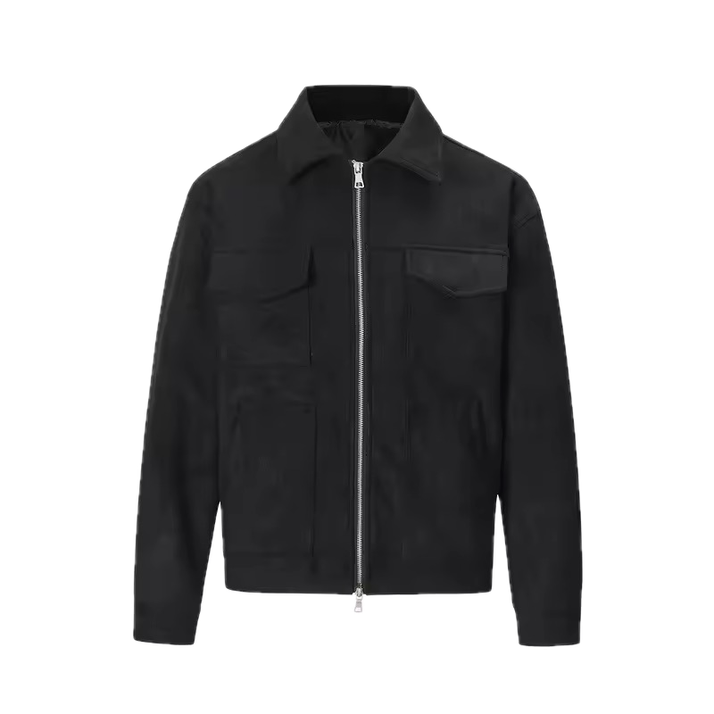 'CHANTER' BLACK VELOUR JACKET